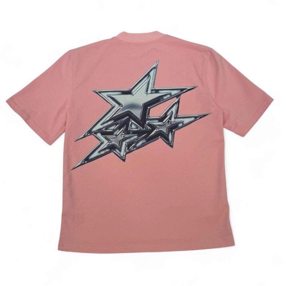 ROCKSTAAR Pink Premium Streetwear Tee 380 GSM Heavyweight Cotton Size S